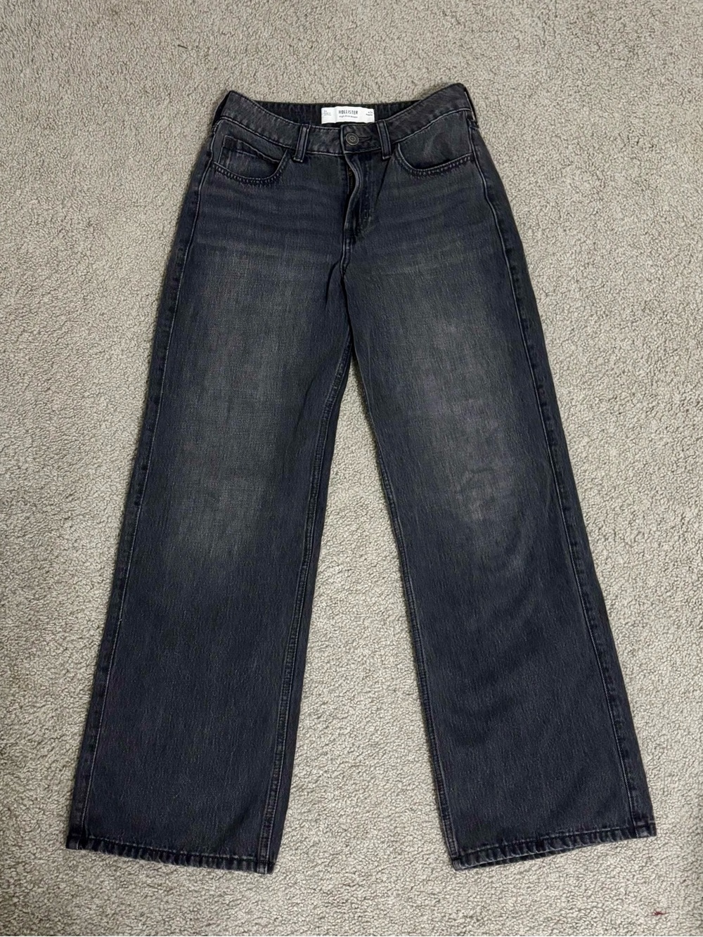 Y2K Hollister Black High Rise Baggy Jeans